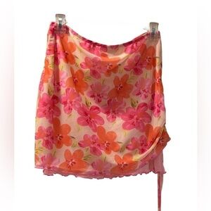 Weekend Floral Mini Skirt Large